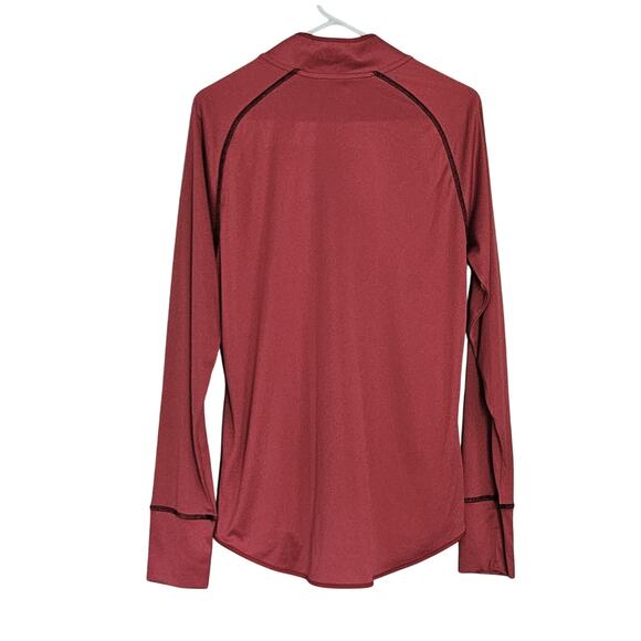 Colloseum Women's Wisconsin Badger Red Long Sleeve Quarter Zip Top XL EUC - Picture 2 of 5